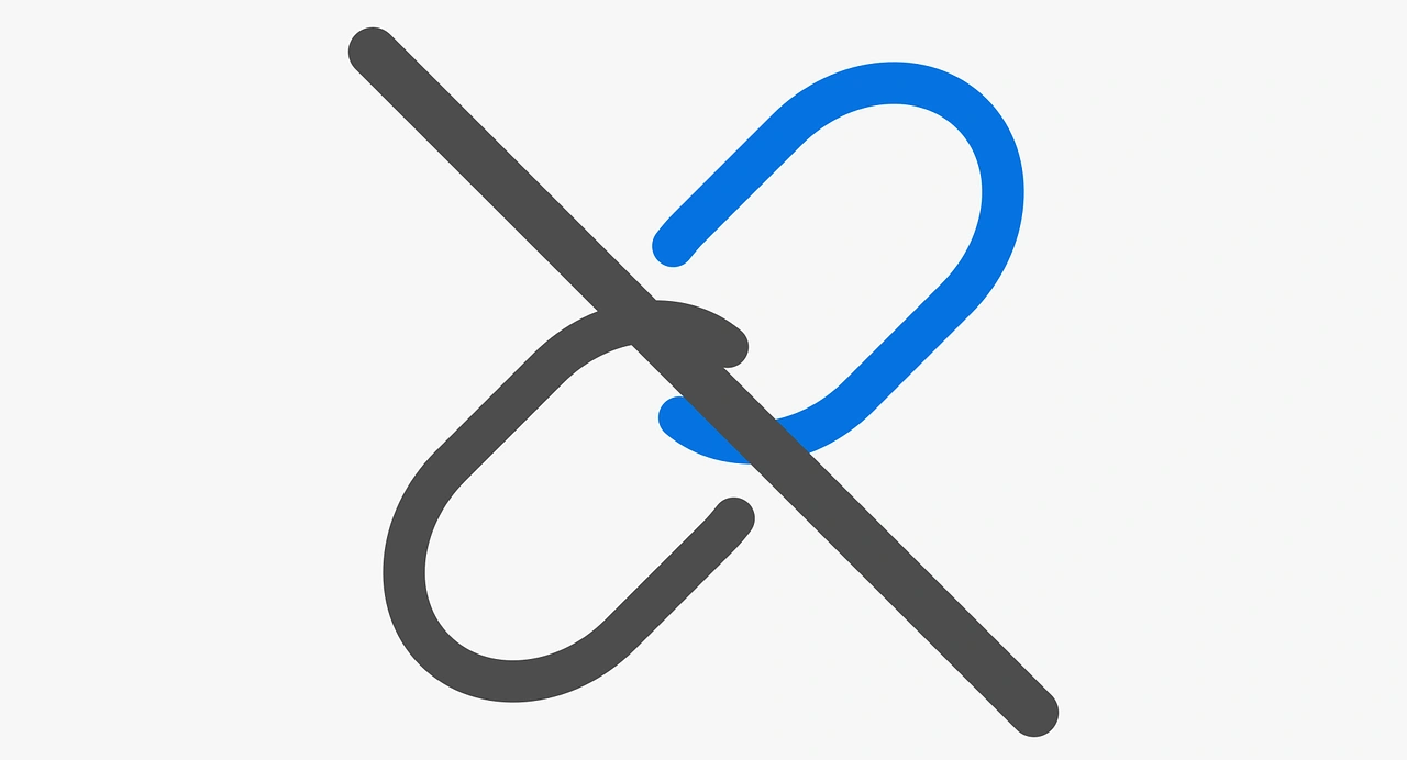 obrazek ilustrujący uszkodzony link, czyli broken links obrazek ilustrujący uszkodzony link, czyli broken links